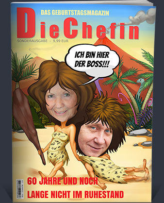 Karikatur Die Chefin